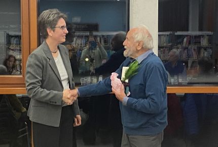 Ehrung von Helmut Beck für langjähriges ehrenamtliches Engagement